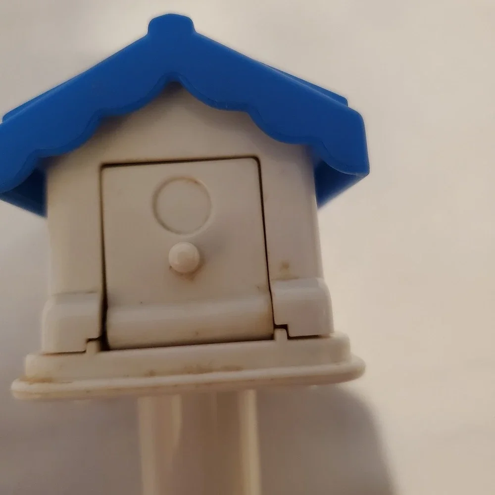 Fisher Price Little People Mail Box‎ Mailbox W/ Blue Bird House House Rare!